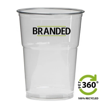 Nachhaltiges, bedruckbares Kunststoff-Bierglas (PET360®) 400cc (max. 550cc)