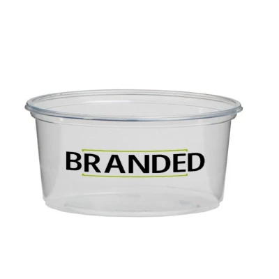 Plastikrunde Behälter bedrucken 250cc Ø101mm/PP (ab 5.000 St.)