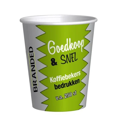 Bedruckte Kaffeetassen Günstig & Schnell 200cc/8oz