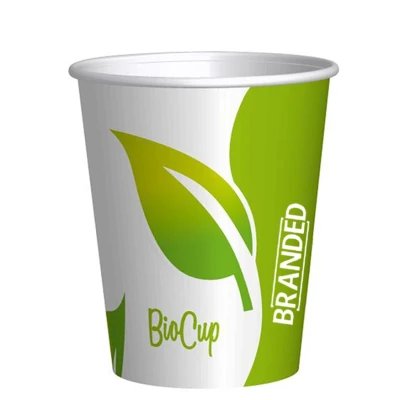 Bedruckte Bio-Kaffeetassen PLA 200cc/8oz