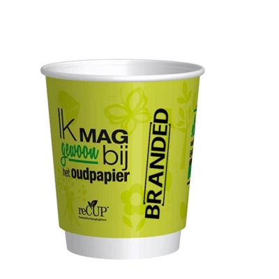 Bedruckbarer Doppelwandiger Becher reCUP™ 200cc/8oz