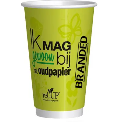 Doppelwandiger Becher bedrucken reCUP™ 400cc/16oz