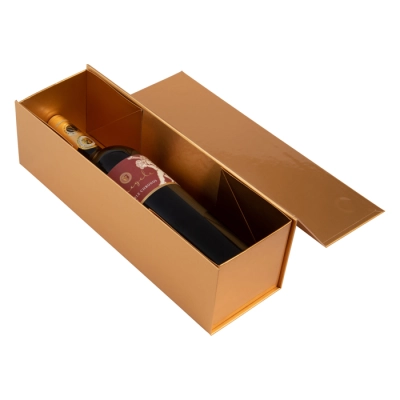 Luxus-Glanz Weinkisten mit Magnetverschluss Gold - 25 Stück