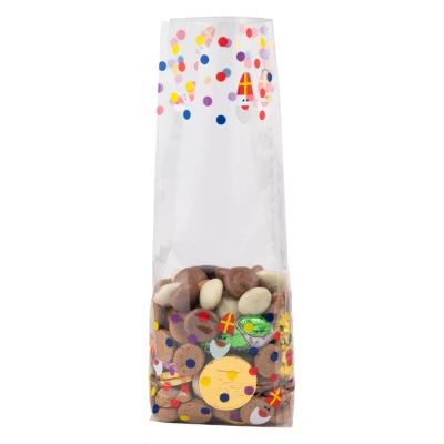 Bodenbeutel 100 + 60 x 280 mm Nikolaus - 1.000 Stück