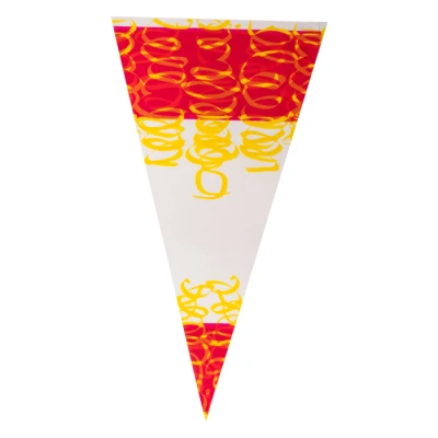 Spitztüte Rot/Gelb - 250 x 460 mm - 1 Pfund - 1000 Stück