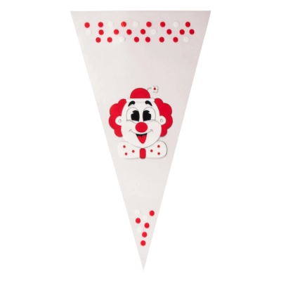 Spitztüte Clown - 250 x 460 mm - 1 Pfund - 1.000 Stück