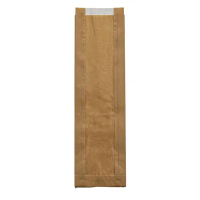 Kraft-Baguettebeutel mit Sichtfenster – 10×4×35 cm – 1.000 Stk./Karton