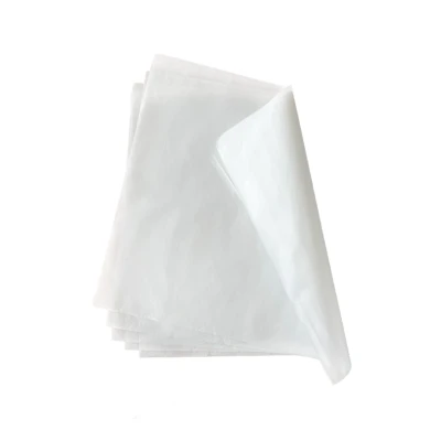 Einwickelpapier Blätter weiß 400x400mm – 1 Rolle