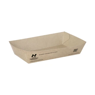 Pommes-Schale A13 - Karton - 15x7x3,5cm - „Notpla“ - 540 Stk/Karton