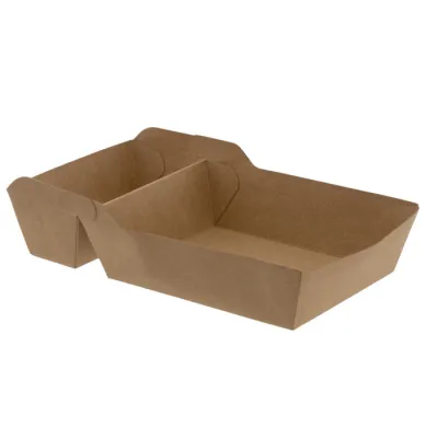 Pommes Frites Schale A14+1 Kraft 160x85mm - 500 Stk./Pack.