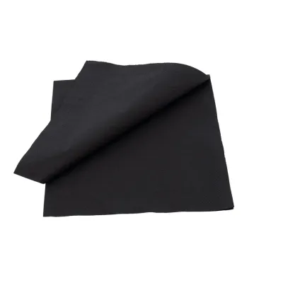 Servietten Zellulose 2-lagig 25x25cm Schwarz - 6.000 Stk./Pack.