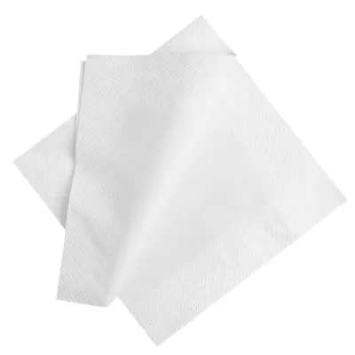 Servietten Zellulose 2-lagig 33x33cm Weiß - 3.000 Stk./Kt.