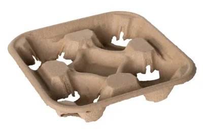 Papptrays für 4 Becher - 250 Stk./Karton