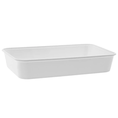 Mikrowellenbehälter PP 500ml - Weiß - 170x115x40mm - 500 Stk./Karton.