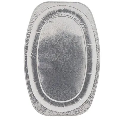 Aluminium Servierschale Oval 55cm - 50 Stk./Pck.