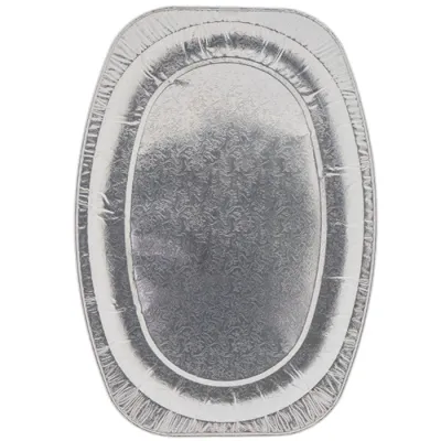 Aluminium Servierplatte Oval 43 cm - 50 Stk./Pack.