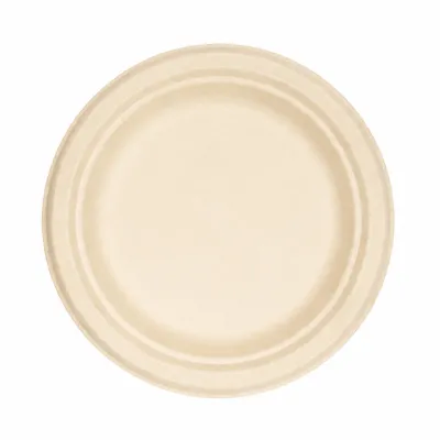 Bord aus Zuckerrohr - Ø 23 cm - 500 Stk./Pck.