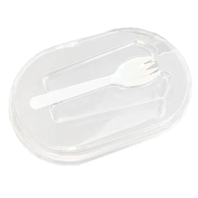 V-Serie APET Deckel inkl. Spork - 360Stk/Pck