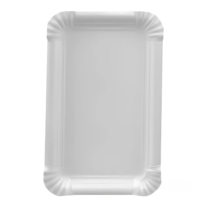 Schale - Pappe - Weiß - Rechteckig - 110x175 mm