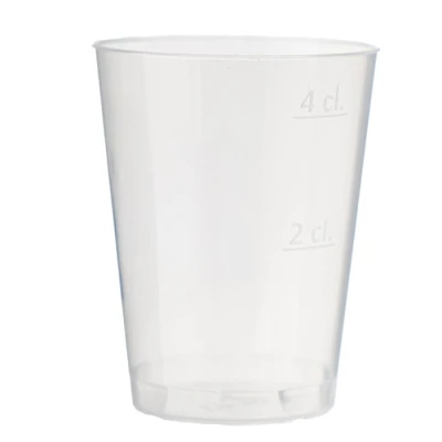 Wiederverwendbares Plastik-Schnapsglas (PP) 20cc/40cc - 1.000 Stk./Karton.