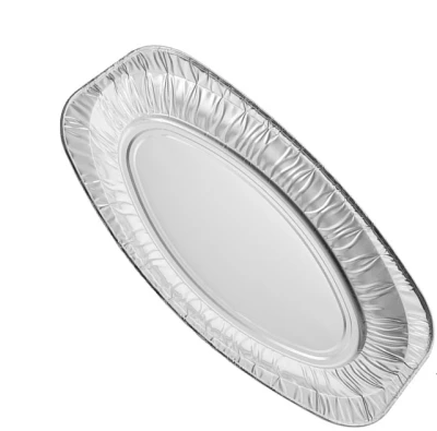 Aluminium Servierschale Oval 35cm - 100 Stk/Pck