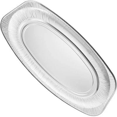 Aluminium Servierschale Oval 55cm - 50 Stk./Pck.