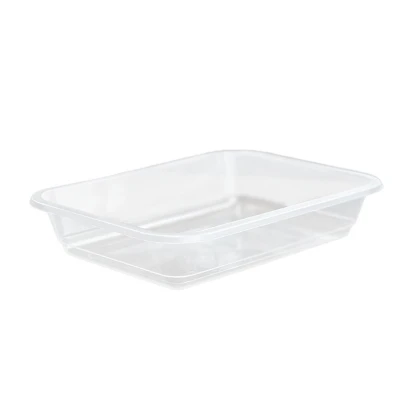 Lebensmitteltablett ECOFIT PP Transparent 187x137x36mm – 500 Stk./Karton