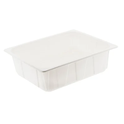 Gastro Half PP Thermoform 325/100mm Weiß - 100 Stk./Pkg.