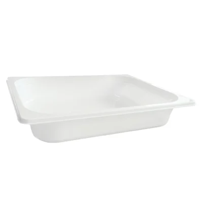 Lebensmittel Tablett PP 1/2 G IM Weiß 60mm – 100St/DS