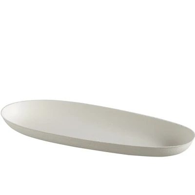 Bagastro Schale Organic Weiß 210 x 80 x 20mm - 40 Stück