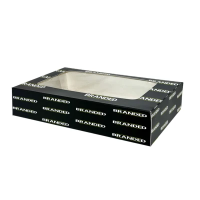 Bedruckte Sushi-Box mit Fenster 240x150x50 (ab 5.000 Stk.)