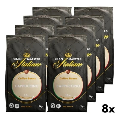 Cappuccino-Kaffeebohnen - Gran Maestro Italiano 8x1kg