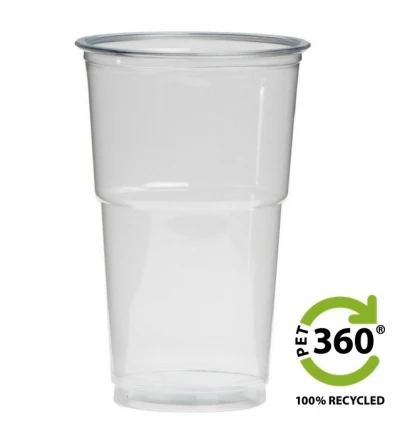 Nachhaltiges Kunststoff-Bierglas PET360® 300cc (350cc max) - 1.250 Stk/Karton