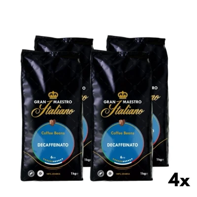 Entkoffeinierte Kaffeebohnen - Gran Maestro Italiano 4x1kg