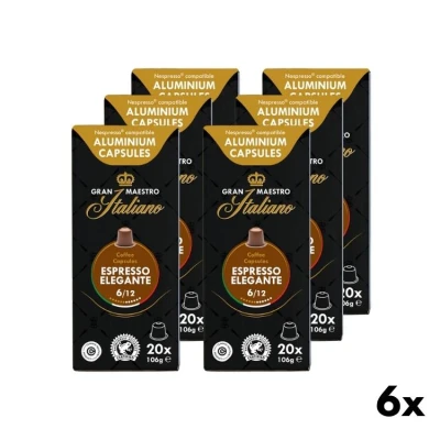 Espresso Elegante Kaffeekapseln - Gran Maestro Italiano 6x20st.