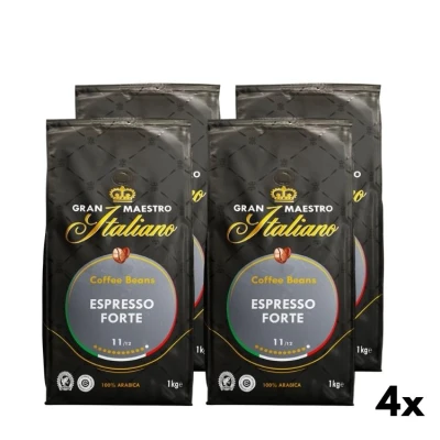 Espresso Forte Kaffeebohnen - Gran Maestro Italiano 4x1kg