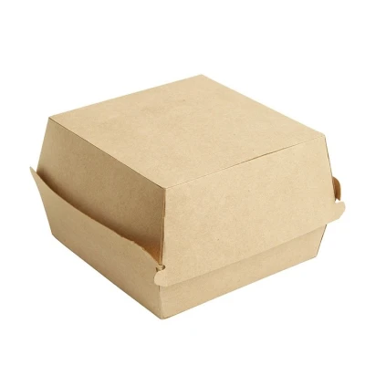 Karton-Hamburgerbox Kraft - 600 Stk./Packung