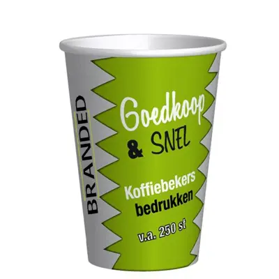 Bedruckte Kaffeetassen günstig & schnell 180cc/7oz