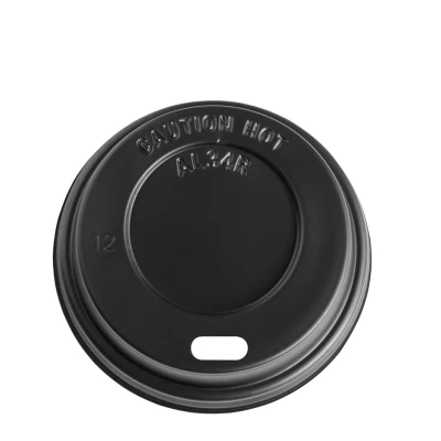 Deckel Schwarz (PS) für Becher 62mm/4oz - 1.000 Stk/Karton