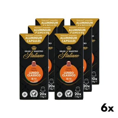 Lungo Classico Kaffeekapseln - Gran Maestro Italiano 6x20 St.