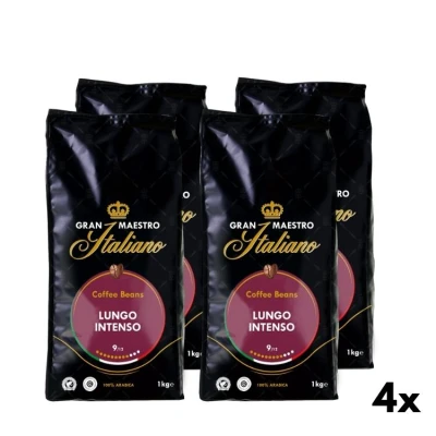 Lungo Intenso Kaffeebohnen - Gran Maestro Italiano 4x1kg