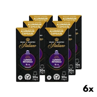 Gran Maestro Italiano - Lungo Intenso Kaffeekapseln 6x20 Stk.