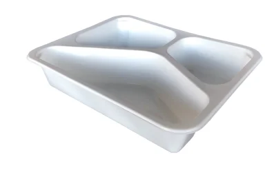Menübox PP 227/45 3V Weiß - 296 Stk./Karton