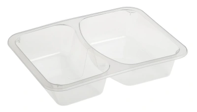 Menüschale PP 227/45 IM 2V Glasklar - 500 Stück/Karton