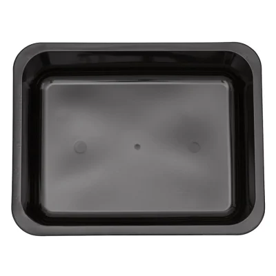 PP Menüschale Ecofit - 227/50 Schwarz - 1-Fach - 227x177x50mm