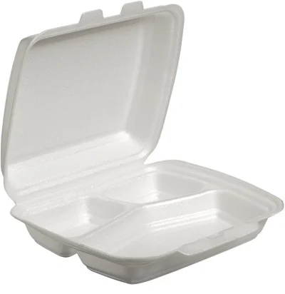 Menubox XPS Weiß/3-Fach-Unterteilung - 200 Stk./Karton