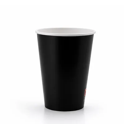 Milchshakebecher Karton Schwarz 300ml/12oz - 1.000 Stk./Pack.