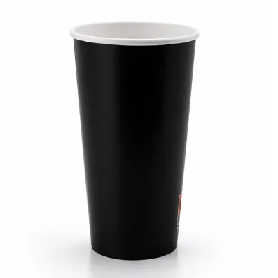Pappbecher Schwarz 500ml/20oz für Milchshakes - 1.000 Stk./Pkg.