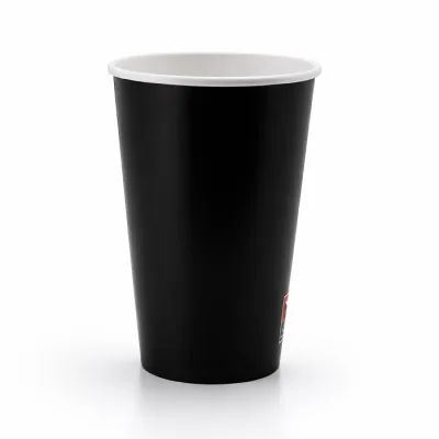 Pappbecher Schwarz 400ml/16oz für Milchshake - 1.000 St./Kart.