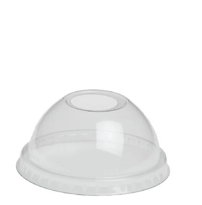 Dome-Deckel (PET) Ø78mm mit Öffnung - 1.000 St./Karton.